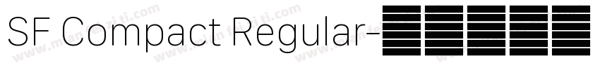 SF Compact Regular字体转换